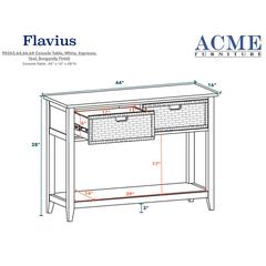 Flavius Console Table, White