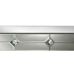 Hessa Console Table Mirrored & Faux Rhinestone