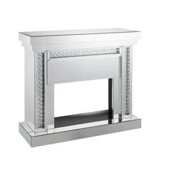 Nysa Fireplace Mirrored & Faux Crystals