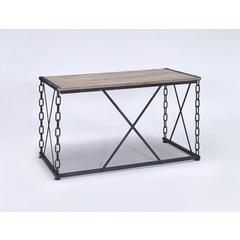 Jodie Writing Desk(Same AC00905) Rustic Oak & Antique Black