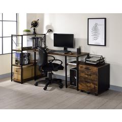 Vadna Writing Desk Weathered Oak & Black