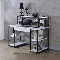 Amiel Writing Desk White & Black