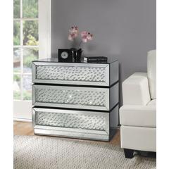 Nysa Console Table Mirrored & Faux Crystals
