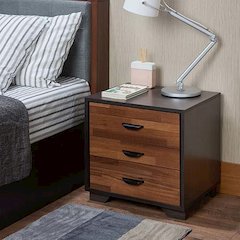 Eloy Accent Table Walnut & Espresso