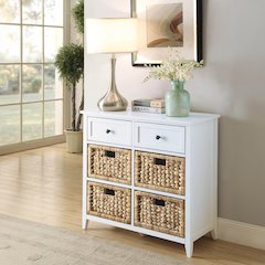 Flavius Console Table w/Storage White