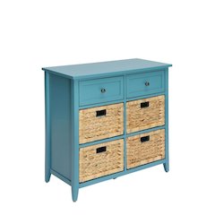 Flavius Console Table w/Storage Teal