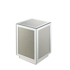 Noralie Accent Table Mirrored & Faux Diamonds