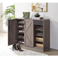 Toski Shoe Cabinet Rustic Gray Oak