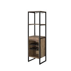 Narik Wine Rack Weathered Oak