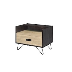 Melkree Accent Table Oak & Black
