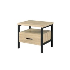 Yawan Accent Table Oak & Black