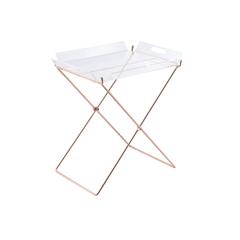 Cercie Tray Table Clear Acrylic & Copper