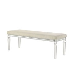Tarian Bench Pearl White