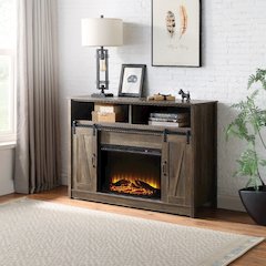 Tobias Fireplace (Include 91617FIR) Rustic Oak