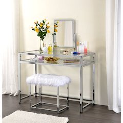 Coleen Vanity Set Chrome