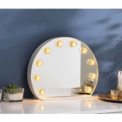 Alma Accent Mirror White
