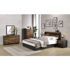 Eos Dresser Walnut & Black