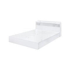 Perse Queen Bed w/Storage White