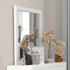 Casilda Mirror White