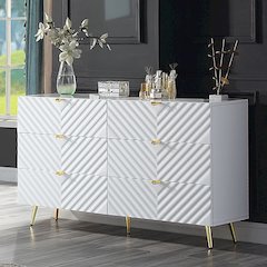 Gaines Dresser White High Gloss