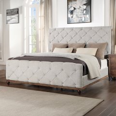 Andria Queen Bed Reclaimed Oak