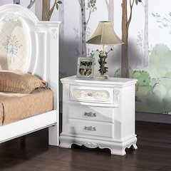 Flora Nightstand White