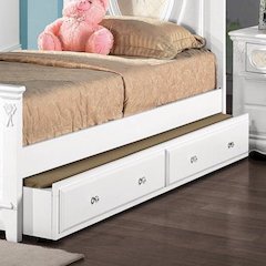 Flora Twin Trundle White