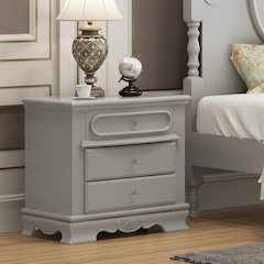 Flora Nightstand Gray