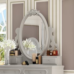 Flora Jewelry Mirror Gray