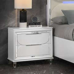 Tarian Nightstand Pearl White
