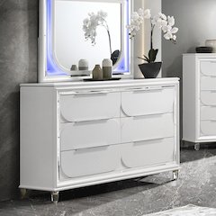 Tarian Dresser Pearl White