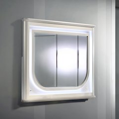 Laveda Mirror w/LED Pearl White