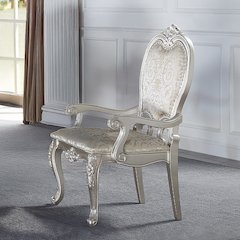 Bently Arm Chair (Set-2) Pattern Linen & Champagne