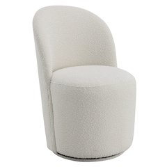 Kinton Side Chair w/Swivel (Set-2) Beige Boucle