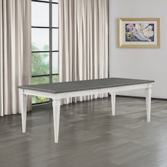 Katia Dining Table Gray & Weathered White