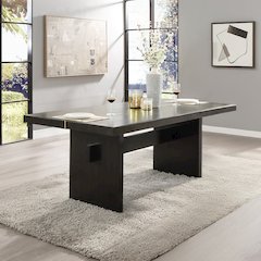 Jaramillo Dining Table Gold & Rustic Espresso