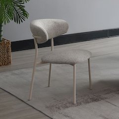 Kalam Side Chair (Set-2) Light Gray Boucle