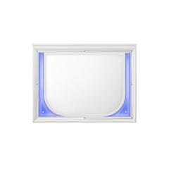 Tarian Mirror w/LED Pearl White