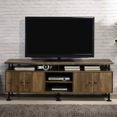 Ensata II TV Stand Rustic Oak  & Black