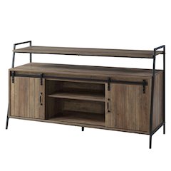 Rashawn TV Stand Rustic Oak & Black