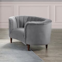 Millephri Chair Gray Velvet