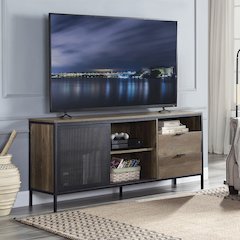 Nantan TV Stand Rustic Oak & Black