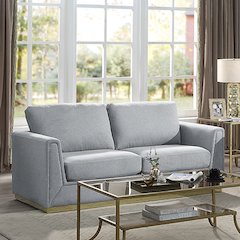 Valin Sofa Gray Linen