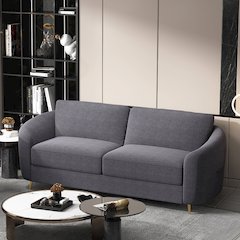 Yuina Sofa Gray Linen