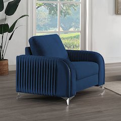 Wenona Chair Blue Velvet