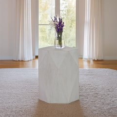 Hanniel End Table Antique White