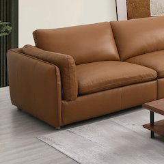 Brighton Modular - LF Arm Chair Brown Top Grain Leather