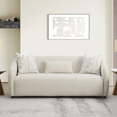 Etienne Sofa w/3 Pillows Beige Linen