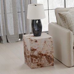 Fultan End Table Engineered Stone