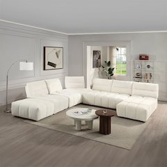 Loanna Modular - Armless Chair Beige Linen